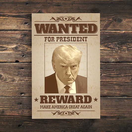 Trump Mug Shot "Wanted for President Poster" - PACK OF 3