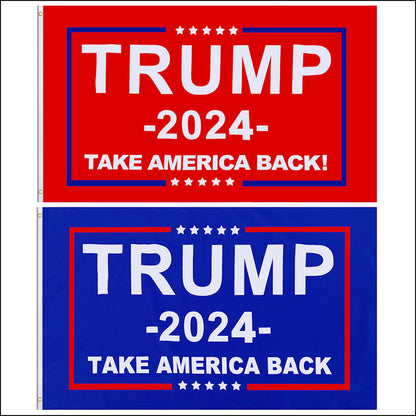 Trump 2024 Flag - Red / Blue
