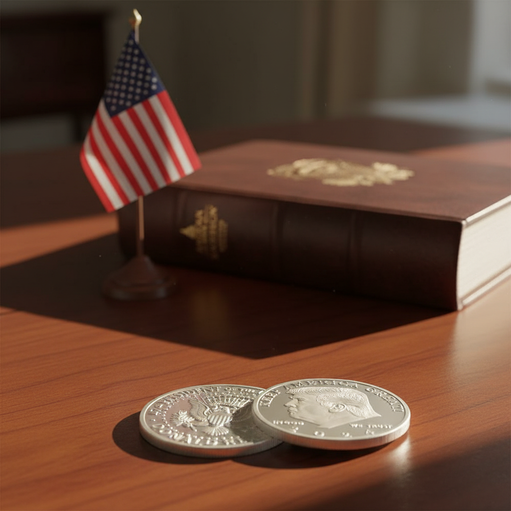 Commemorative Trump Silver Coin