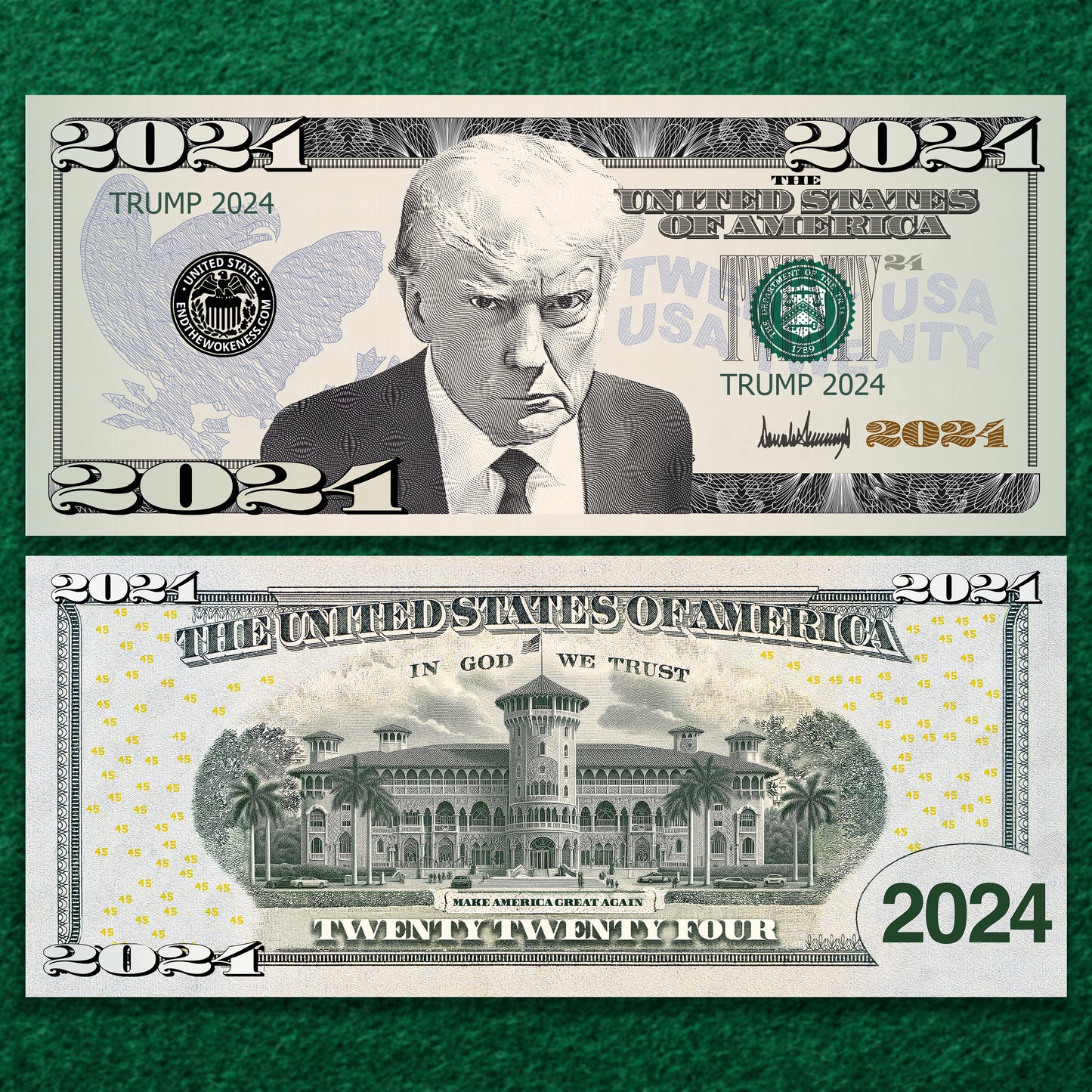 Trump $2024 Bill - Laminated
