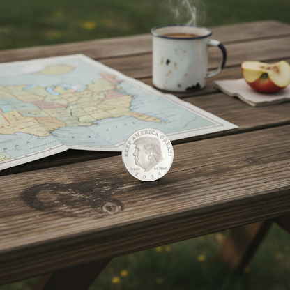 Commemorative Trump Silver Coin