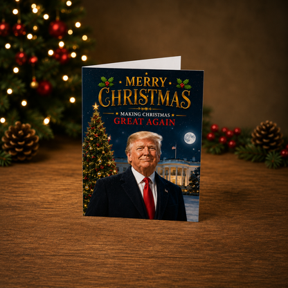 Trump Christmas Card - White House Edition