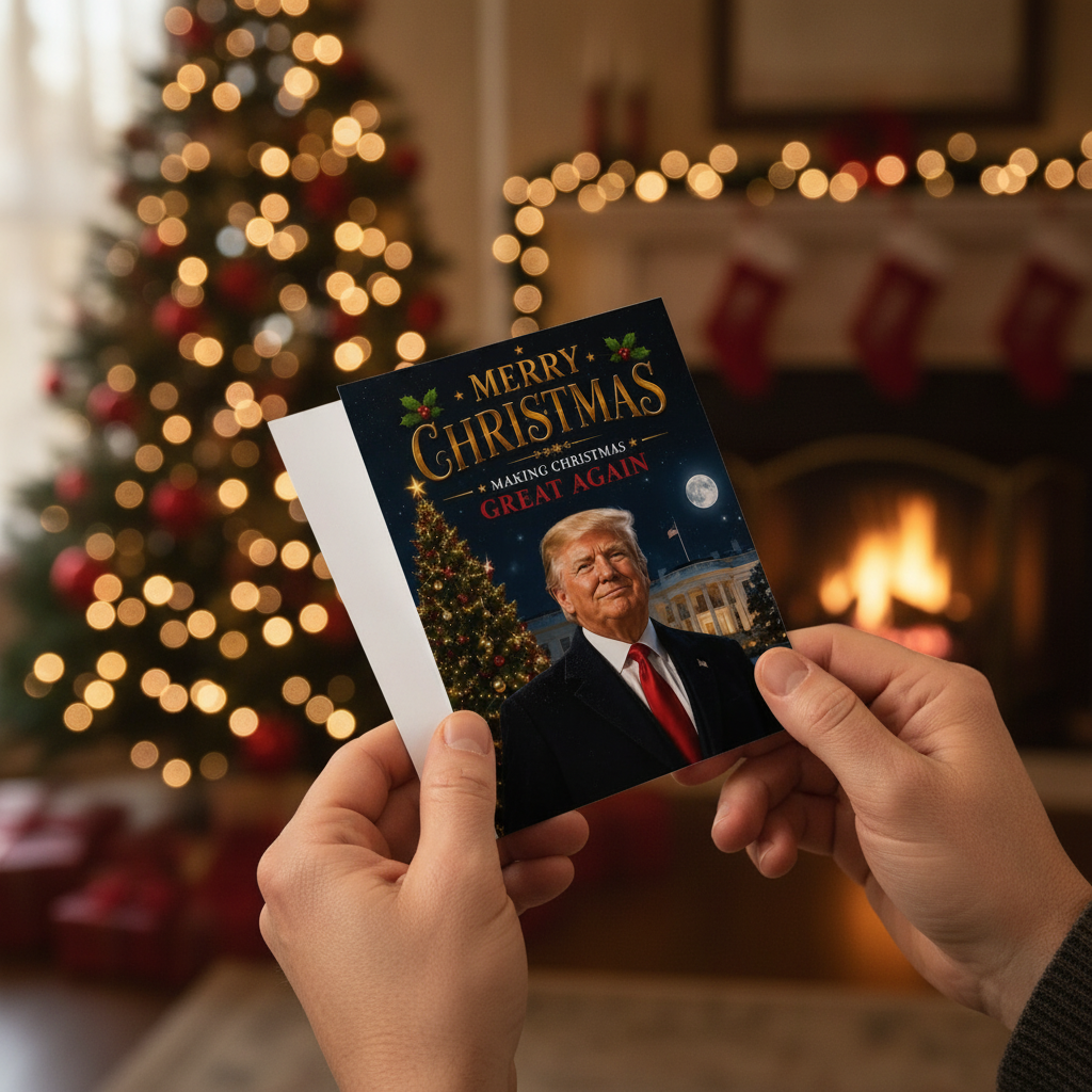 Trump Christmas Card - White House Edition