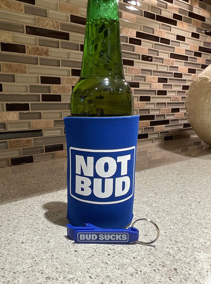 Bottle Opener Keychain - Bud Sucks