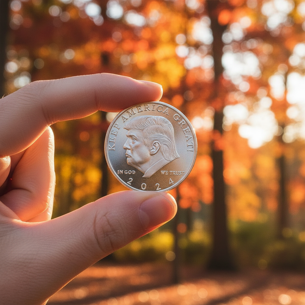 Commemorative Trump Silver Coin