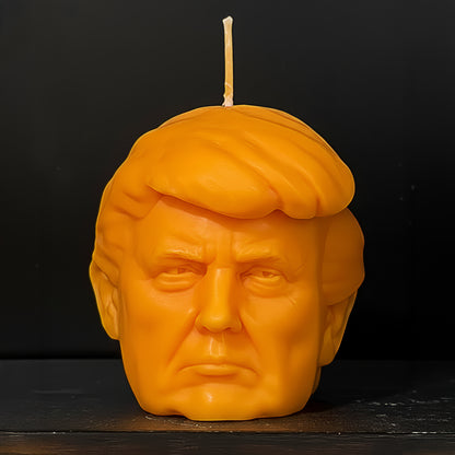 Trump Head Candle