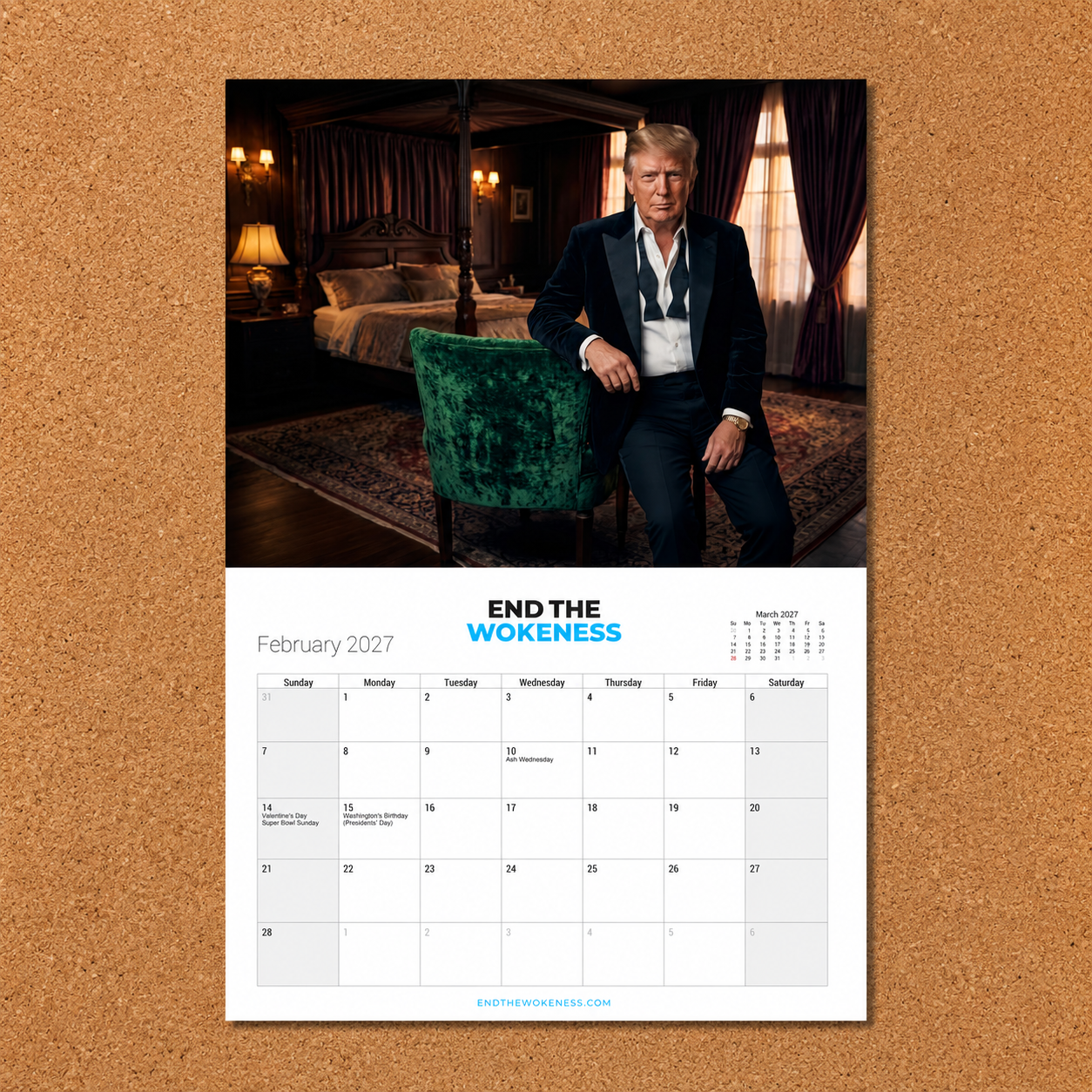 Sexy Trump Calendar 2027