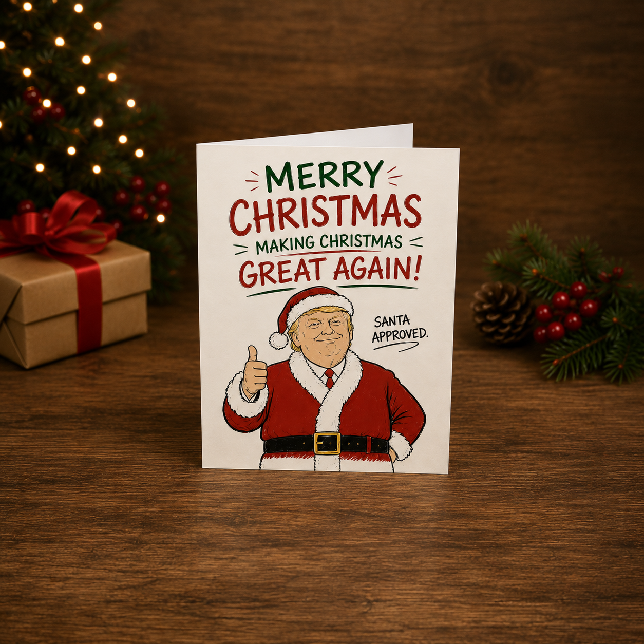 Trump Christmas Card - Illustrated Edition