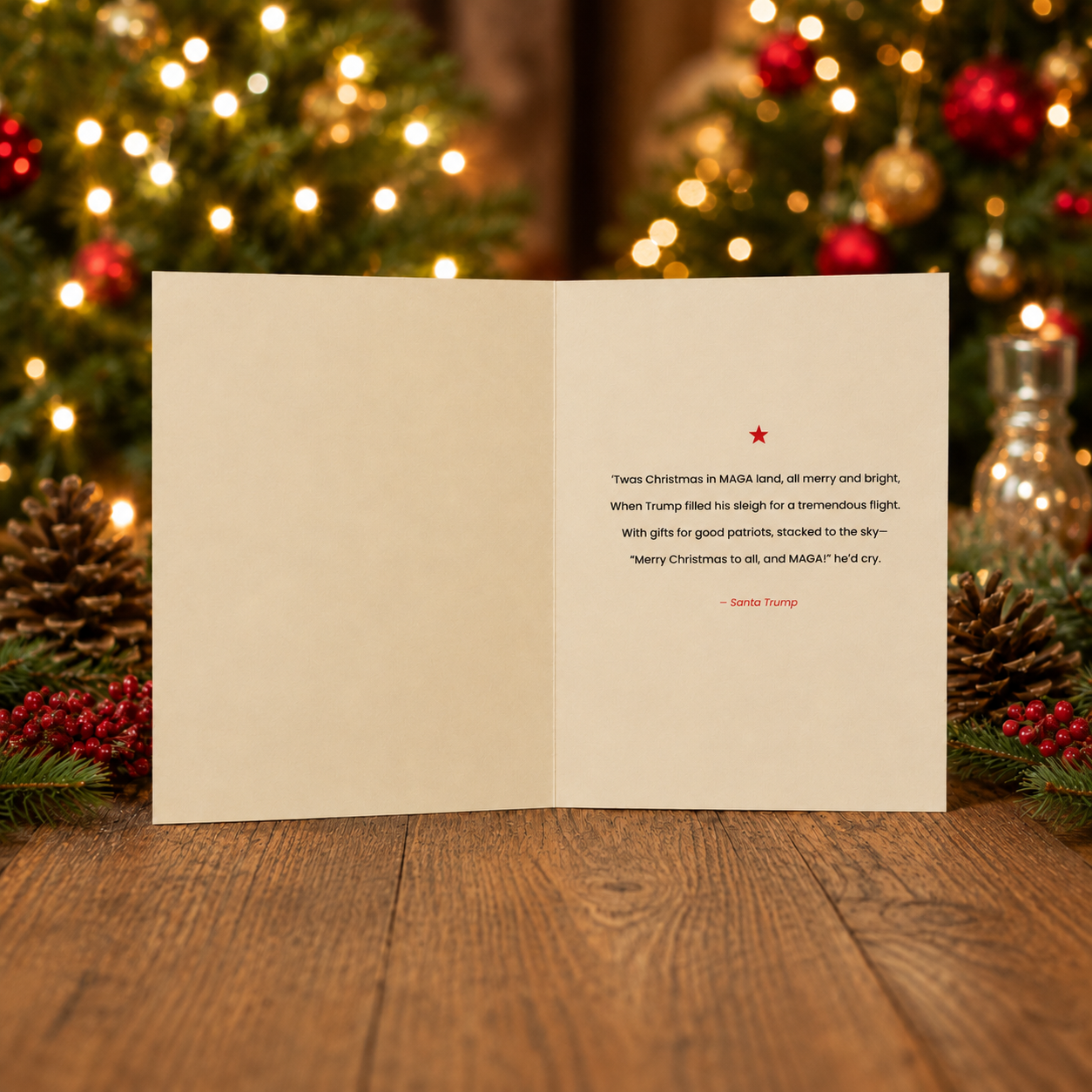 Trump Christmas Card - Illustrated Edition