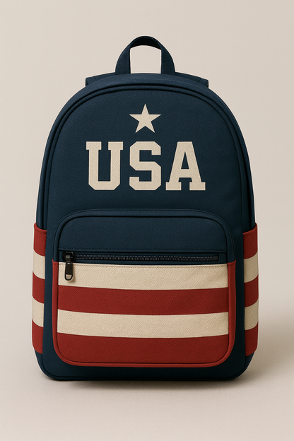 USA Patriotic Backpack – Classic Star & Stripes Design