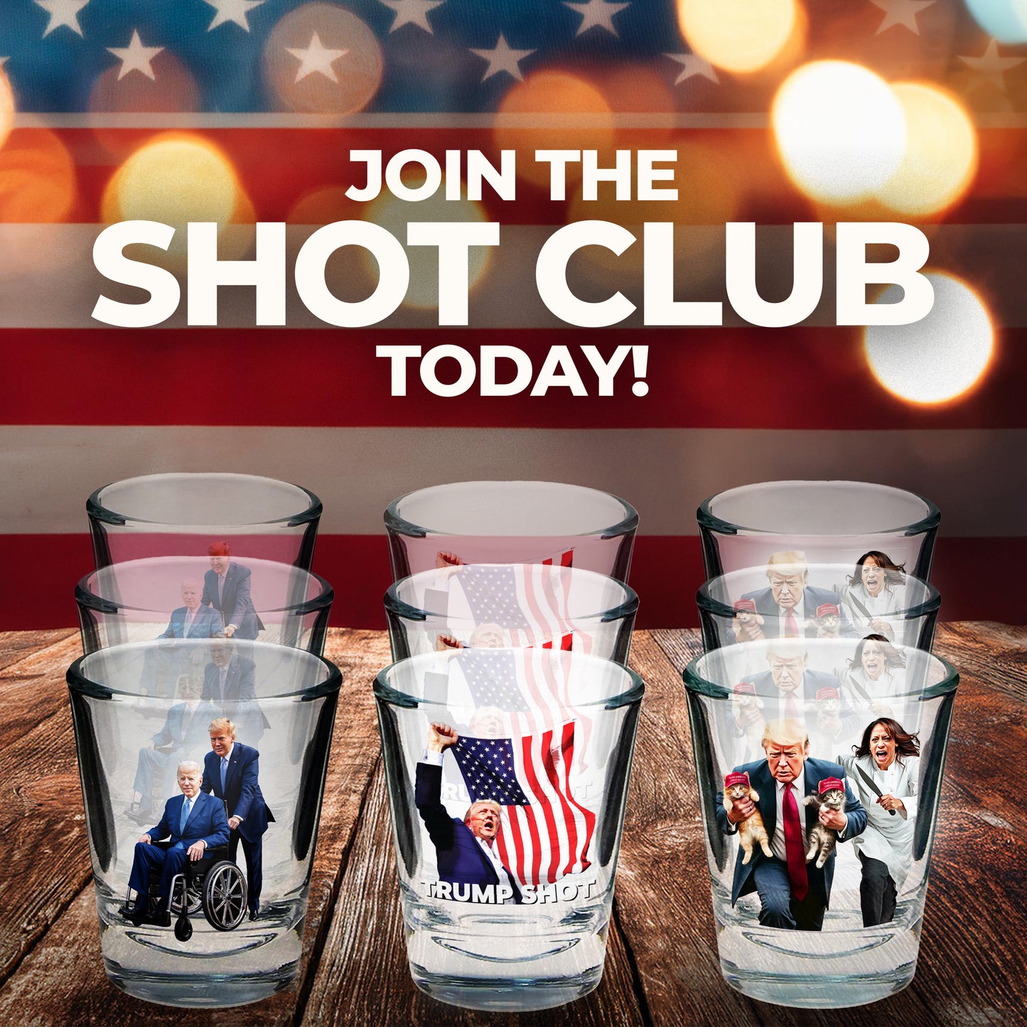 Patriotic Shot Glass Club - First Month FREE