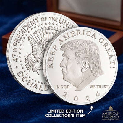 Commemorative Trump Silver Coin