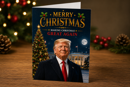 Trump Christmas Card - White House Edition
