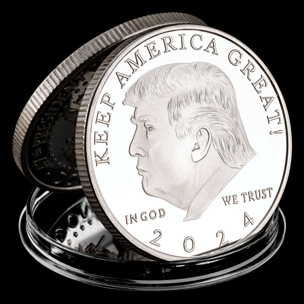 Commemorative Trump Silver Coin