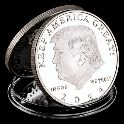 Commemorative Trump Silver Coin