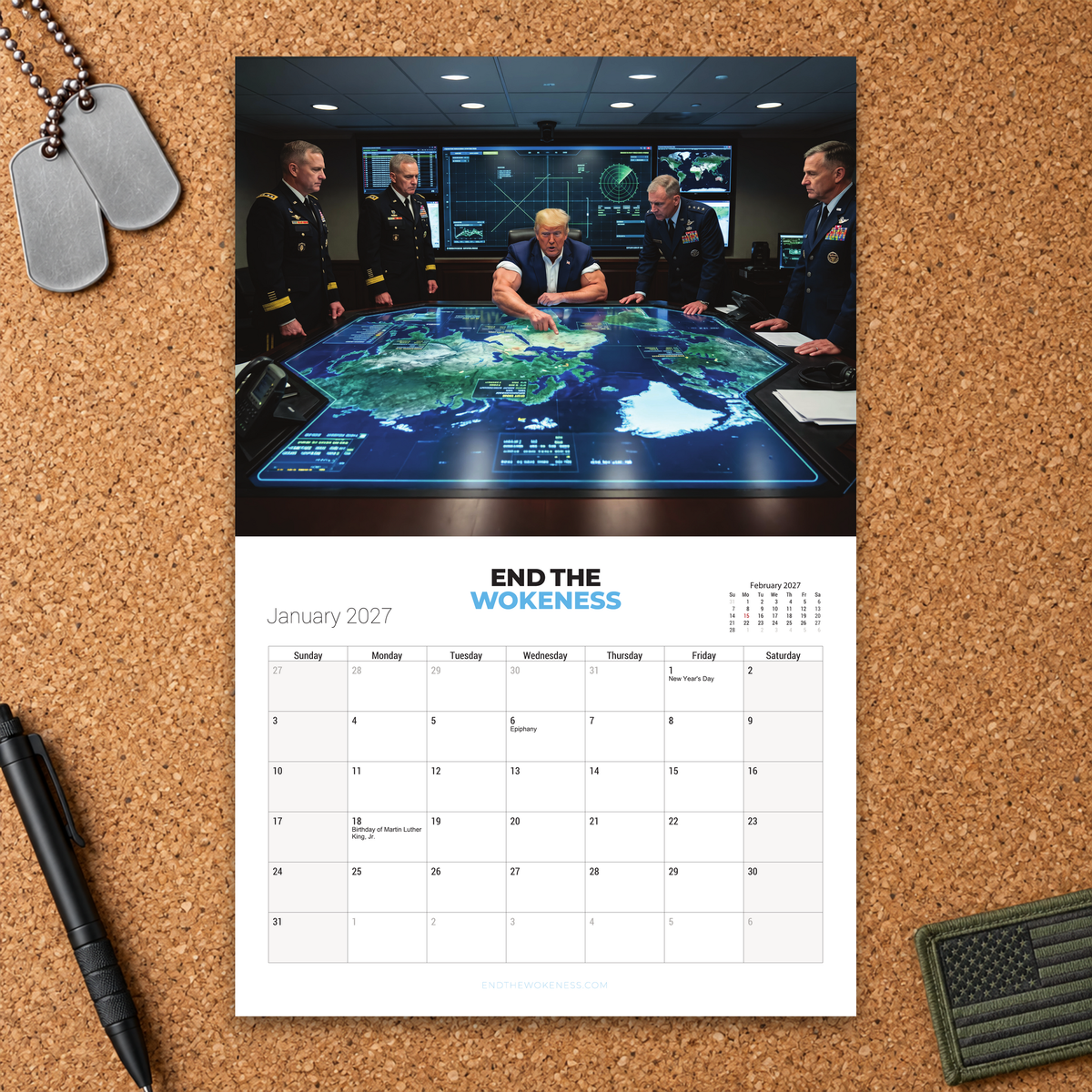 2027 Trump Military Calendar