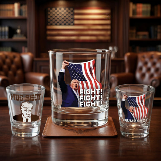 Trump Father's Day Glassware Bundle