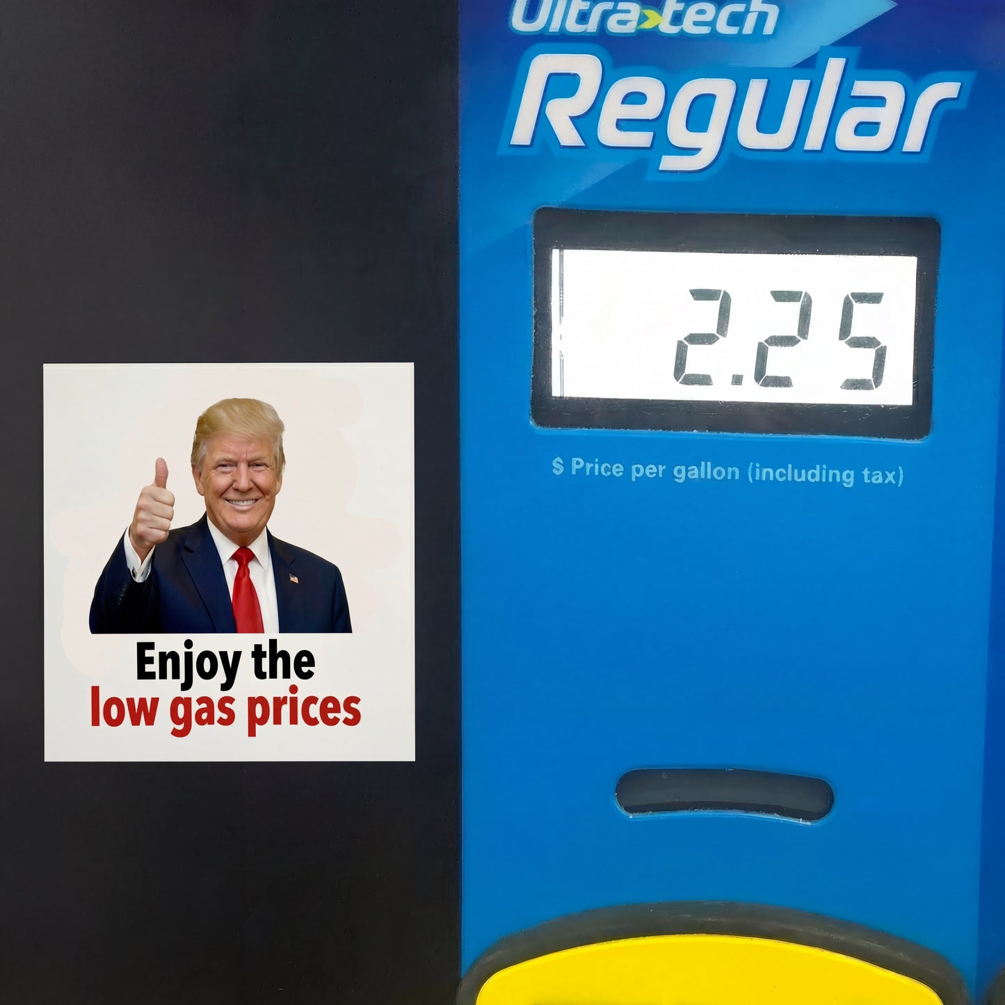 Trump "Enjoy the Low Gas Prices" Stickers - 8 pack