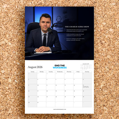 Charlie Kirk 2026 Biography Calendar – A Year of Quotes, Milestones & Conservative Inspiration (Not Endorsed by Charlie Kirk))