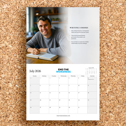 Charlie Kirk 2026 Biography Calendar – A Year of Quotes, Milestones & Conservative Inspiration (Not Endorsed by Charlie Kirk))