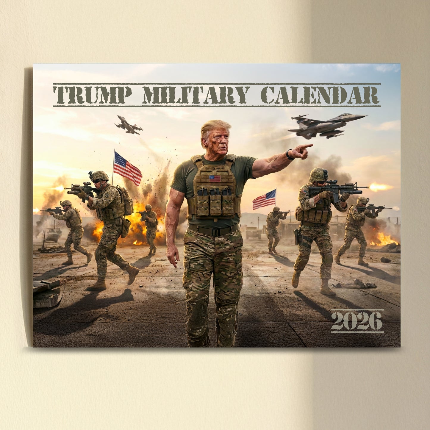 Trump 2026 Military Calendar – Commander-in-Chief Edition