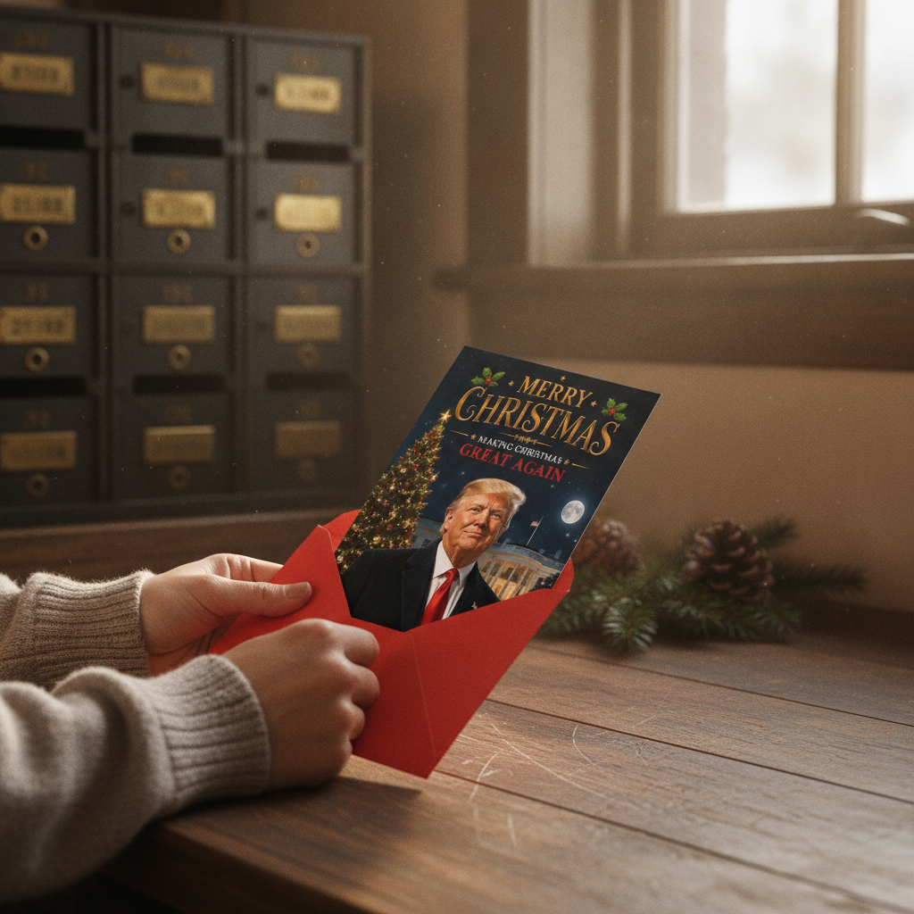 Trump Christmas Card - White House Edition