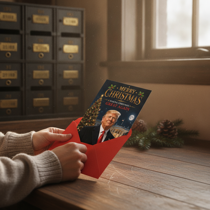 Trump Christmas Card - White House Edition