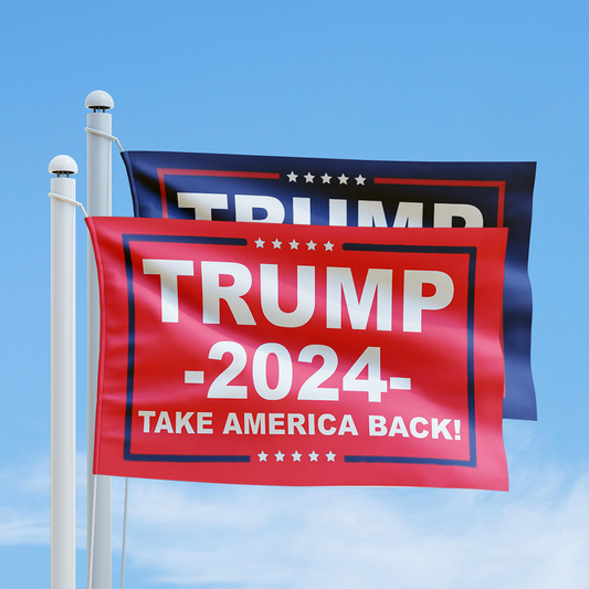 Trump 2024 Flag - Red/Blue