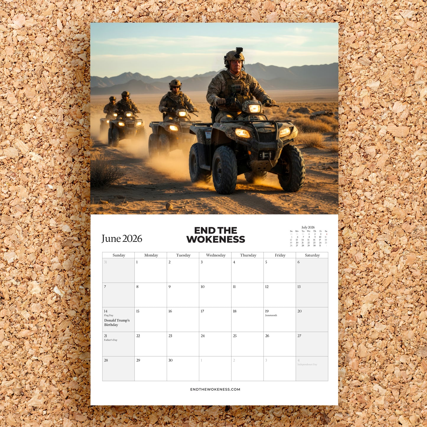 Trump Border Control 2026 Calendar