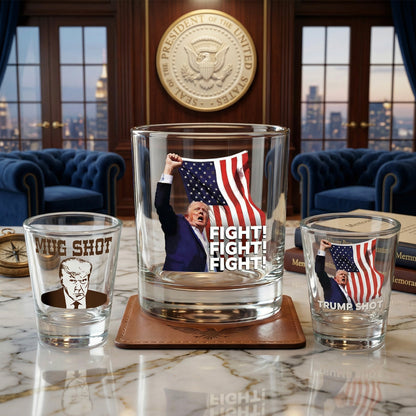 Trump Father's Day Glassware Bundle