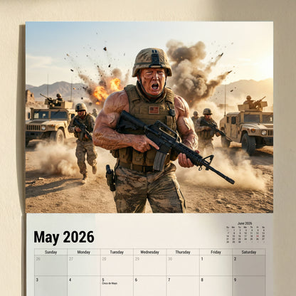 Trump 2026 Military Calendar – Commander-in-Chief Edition