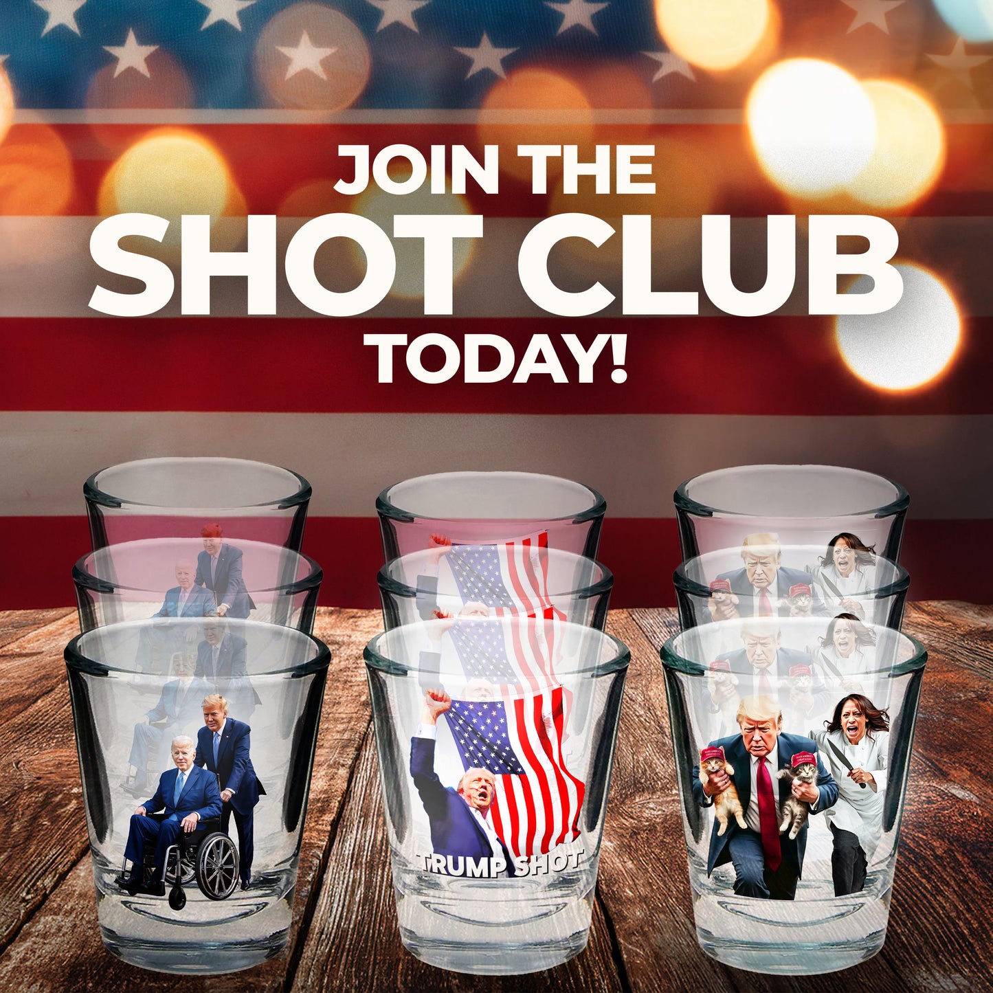 Patriotic Shot Glass Club - First Month FREE