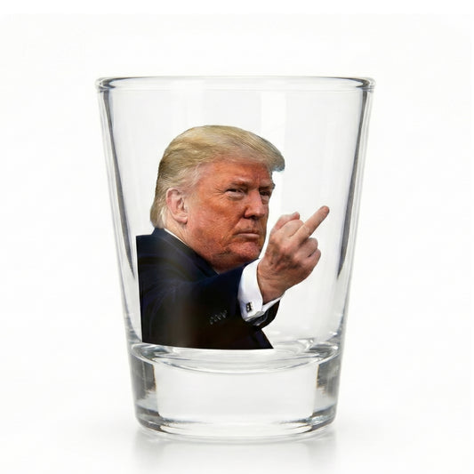 Trump Middle Finger to the Left Shot Glass 🇺🇸🖕